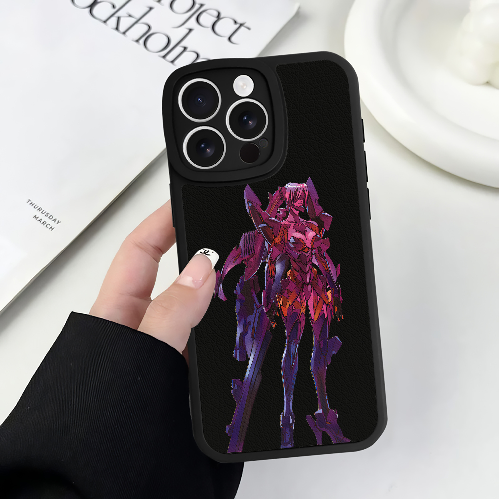 （画像用） EVA 新世紀エヴァンゲリオン 【iPhone 16シリーズ対応】シリコンスマホケース（レザー調） 材質：シリコン